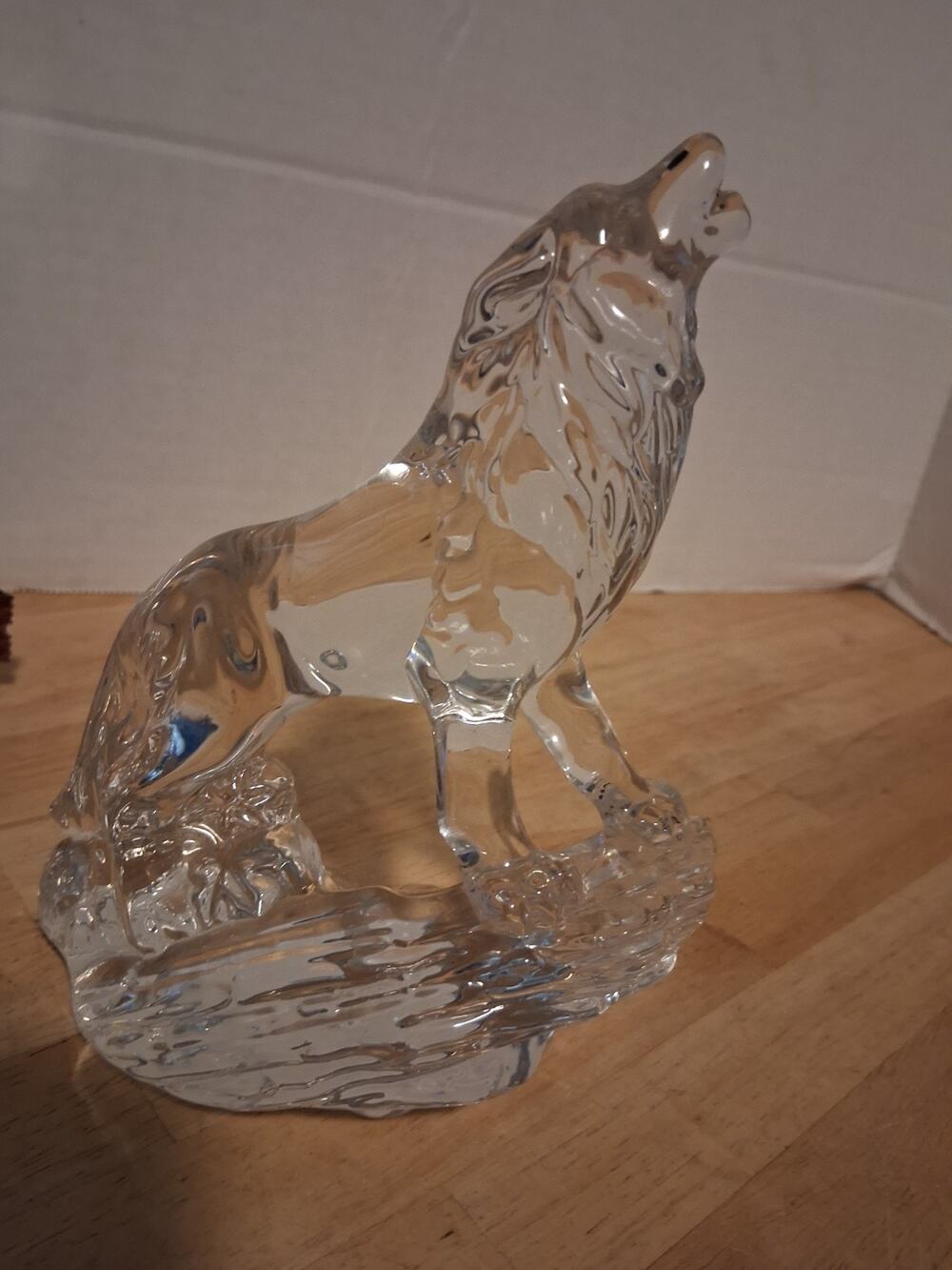 Princess House Germany 24% Lead Crystal WONDERS OF THE WILD Wolf 6.5" Figurine